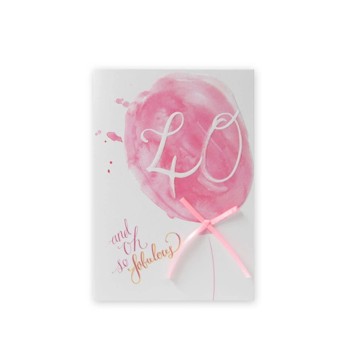 Connections from Hallmark 40th Birthday Card - So Fabulous