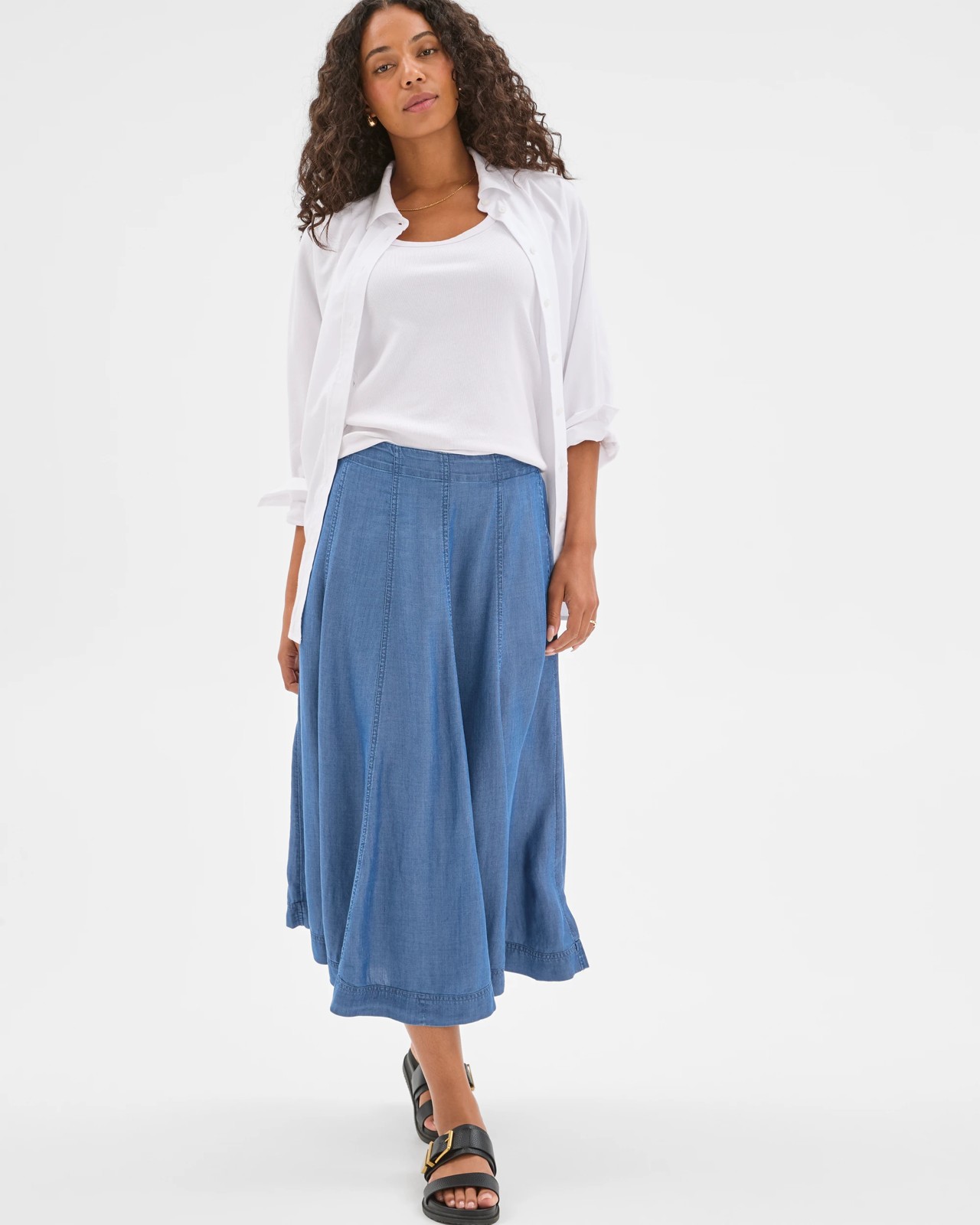 Full Panel Midi Skirt 4 of 5