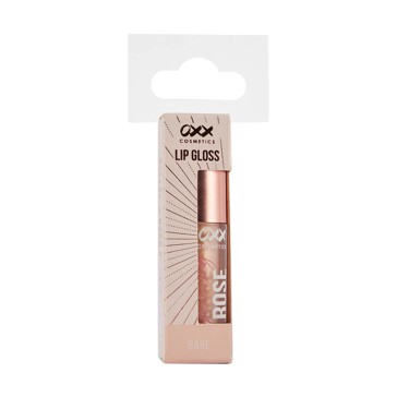 Sparkling Rose Lip Gloss, Bare - OXX Cosmetics