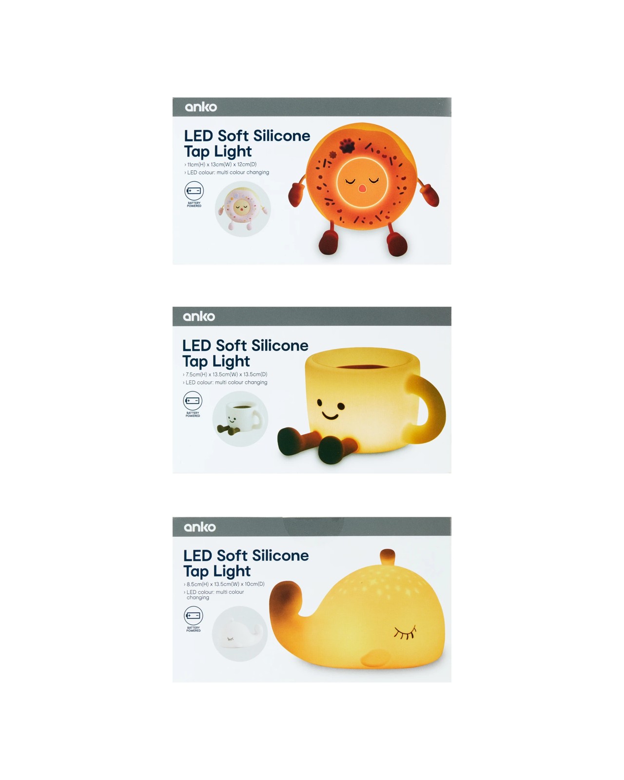 LED Soft Touch Light, Assorted - Anko 4 of 4