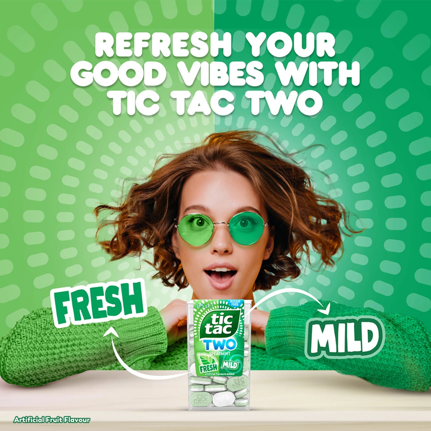 Tic Tac Two 38 Pack Fresh & Mild Sugar Free Mints 38.5g 2 of 6