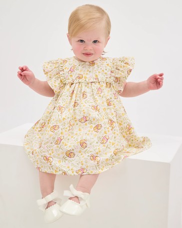 Licensed Disney Winnie The Pooh Cotton Frill Front Dress