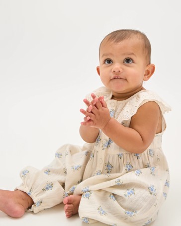 Baby Sleeveless Woven Romper