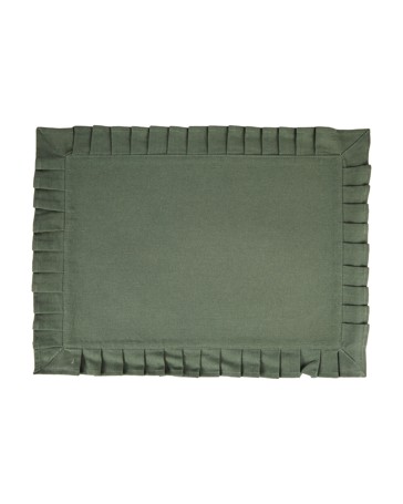 Anko Green Pleated Edge Placemat