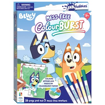 INKredibles Bluey Mess-Free ColourBurst Activity Kit - Book
