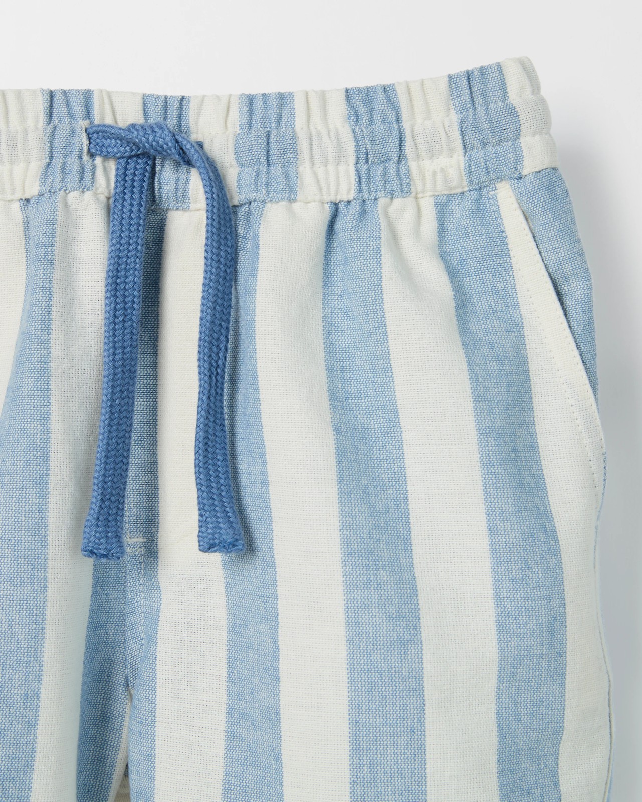 Stripe Volley Shorts - Blue + White 6 of 6