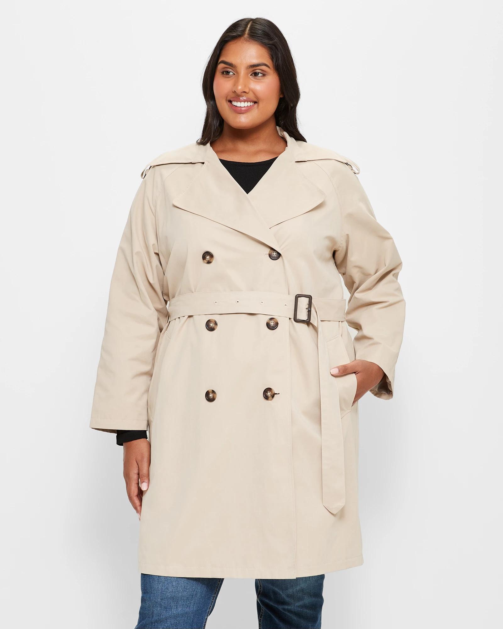 Plus Size Trench Coat