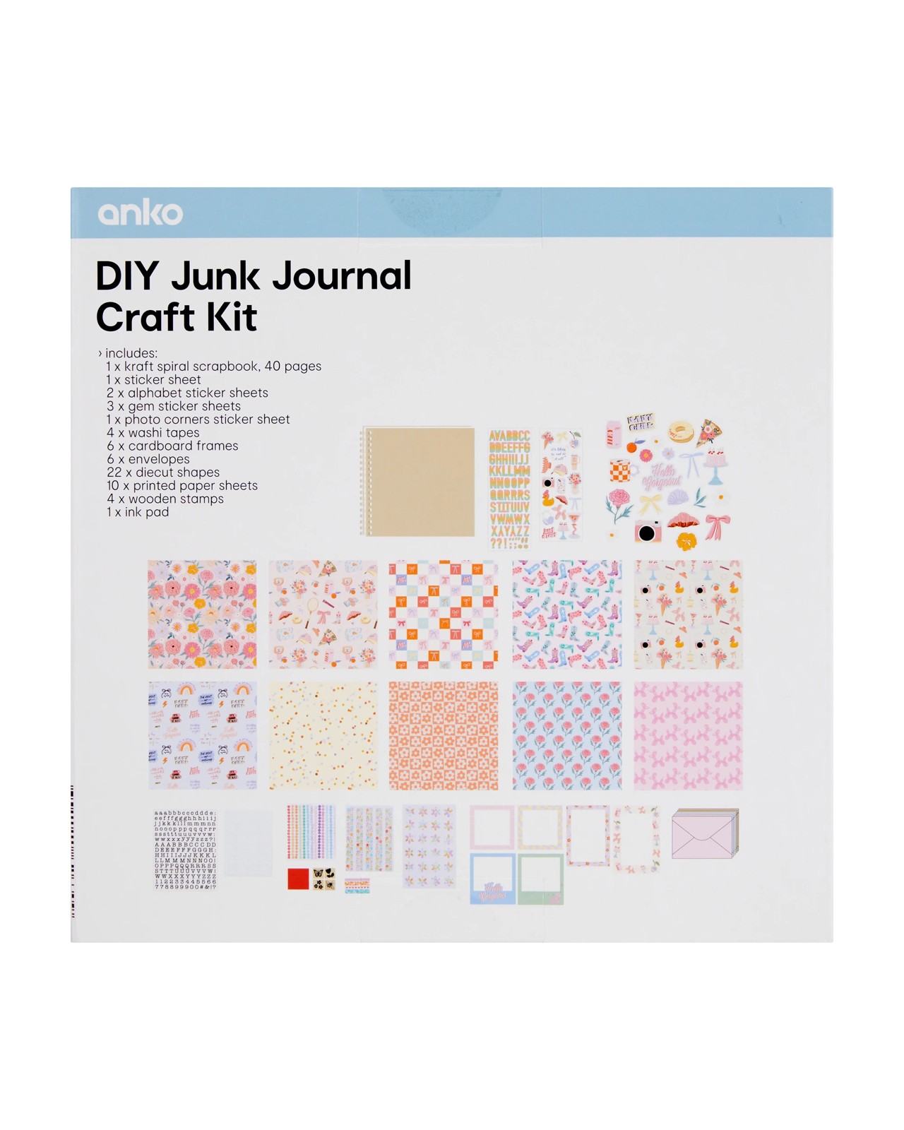 Anko DIY Junk Journal Craft Kit 3 of 3