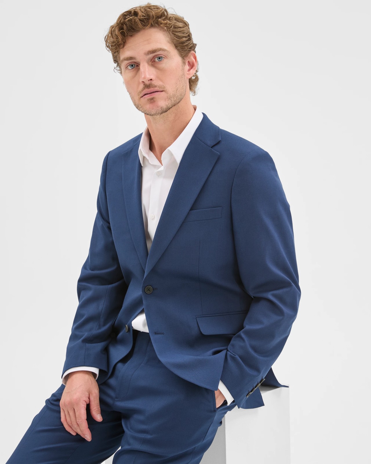 Preview Fashion Suit Jacket - Blue 2 of 6