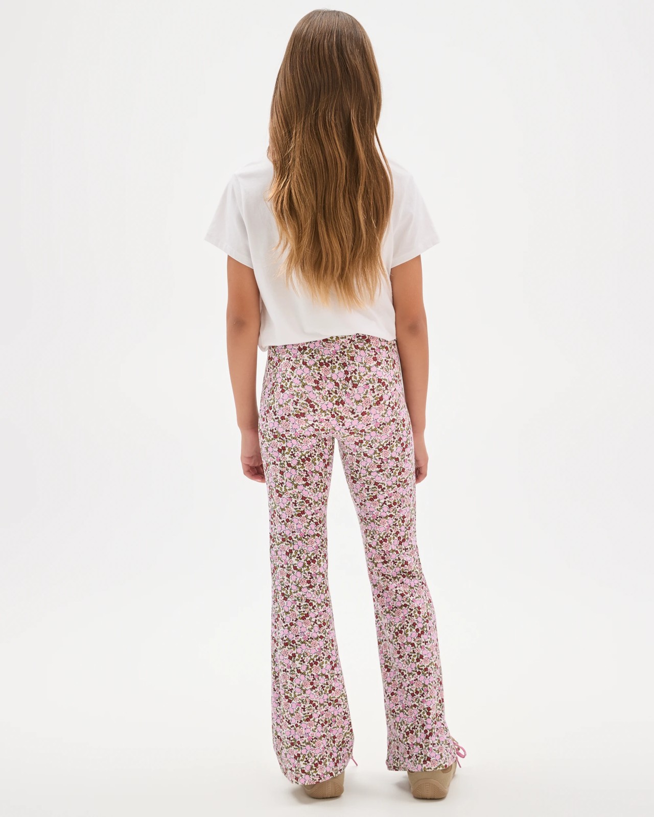 Rib Flare Print Leggings - AOP Purple 4 of 6