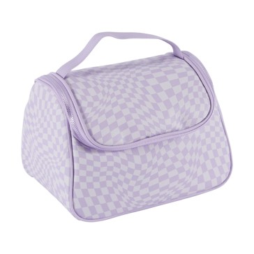 Makeup Bag, Large, Wave Check - OXX Cosmetics