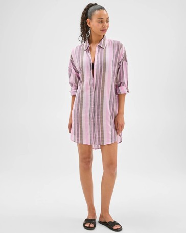 Resort Cotton Blend Swim Overshirt