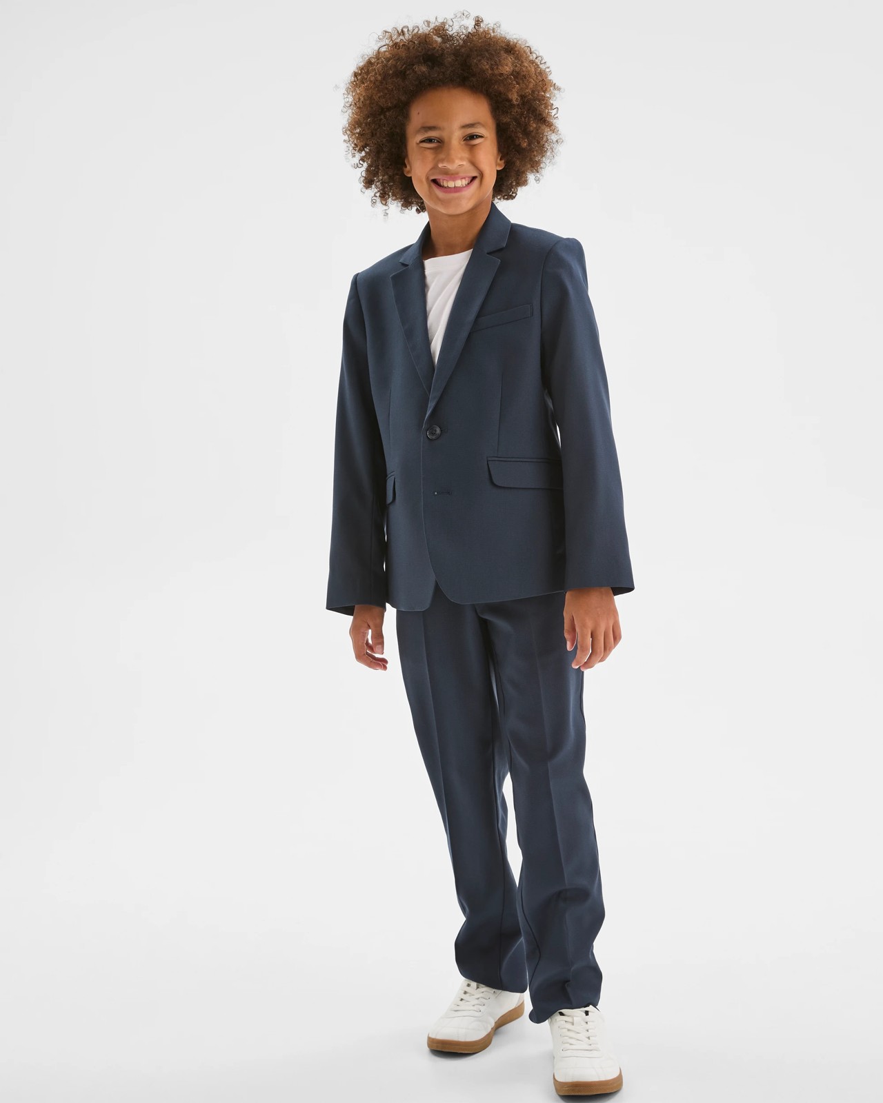 Long Sleeve Suiting Jacket - Blue 5 of 5