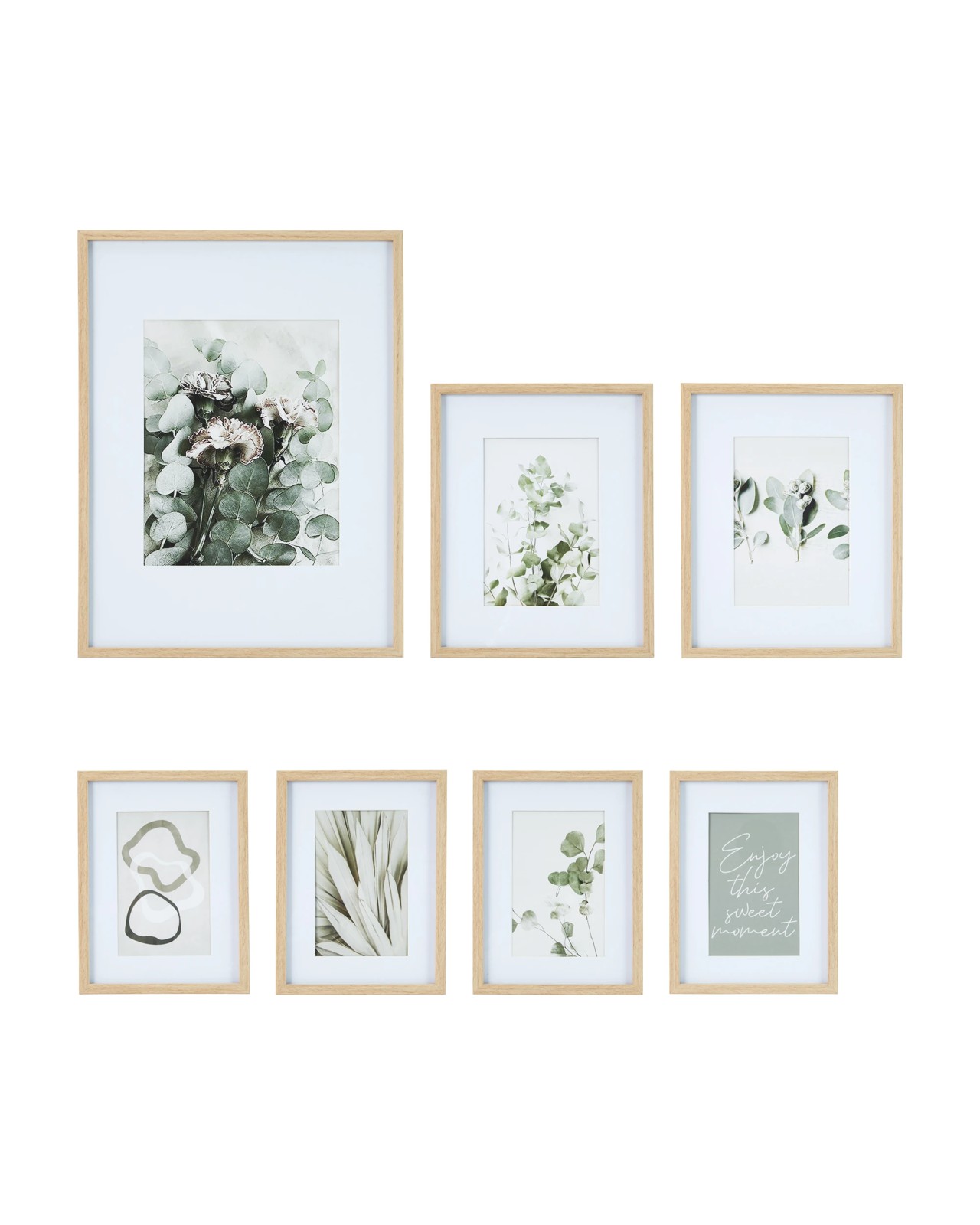 7 Piece Gallery Set, Oak - Anko 2 of 5
