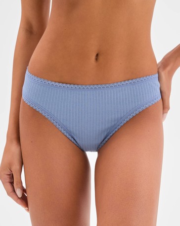 Lily Loves Australian Cotton 3 Pack Pointelle G-String Briefs