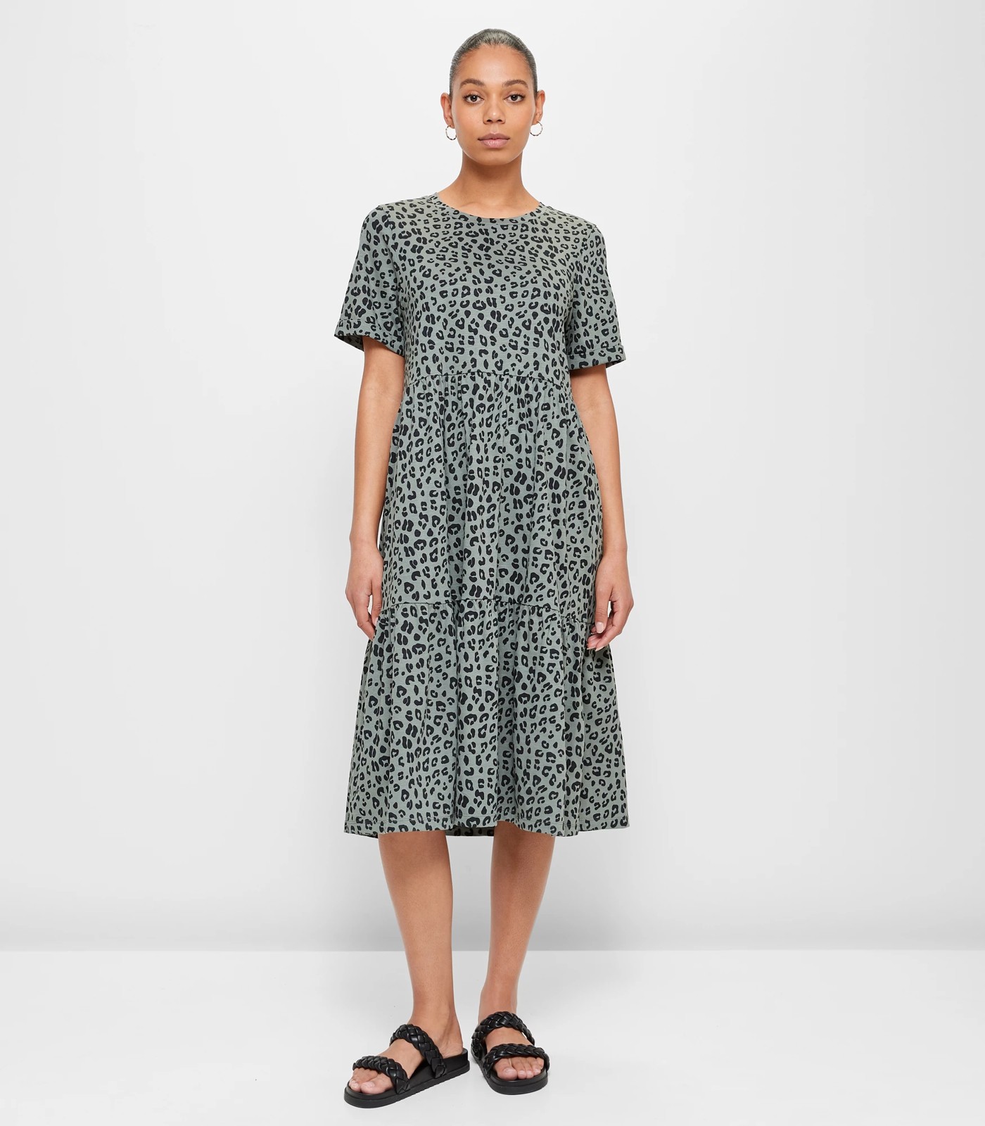 Tiered Jersey Midi Dress | Target Australia