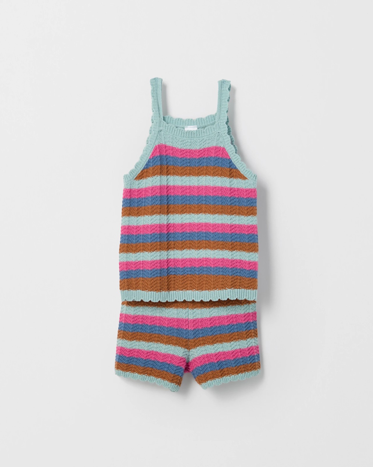 Australian Cotton Crochet Tank Top and Shorts Set 5 of 5