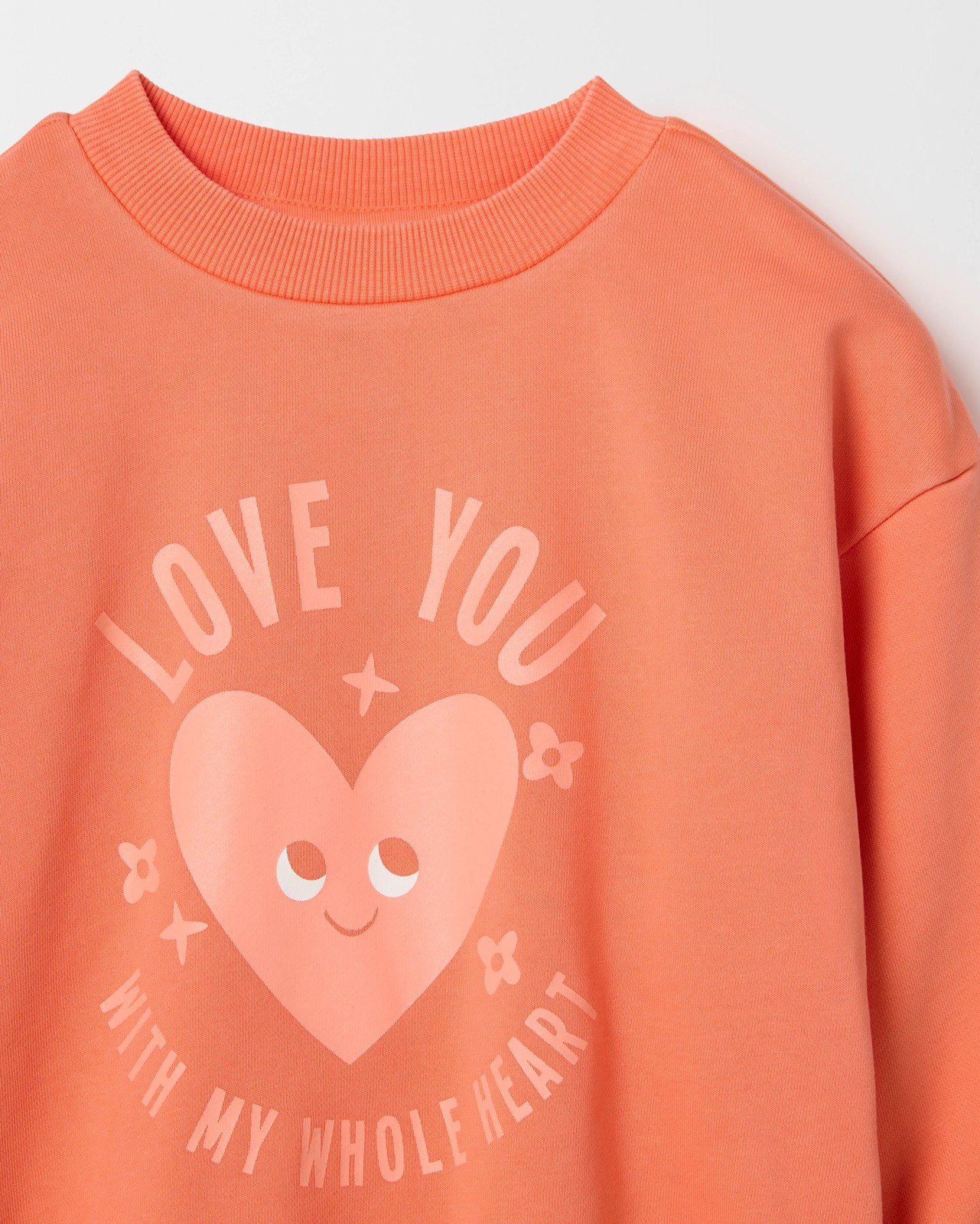 Australian Cotton Blend Long Sleeve Jumper - Washed Orange 2 of 2