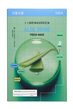 Bringgreen 10 Pack Soothing Fresh Mask 20g - Aloe