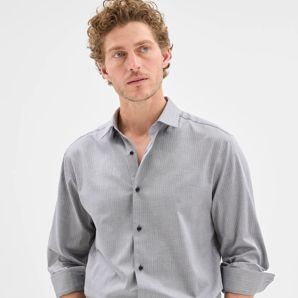 Australian Cotton Herringbone Business Shirt - Preview