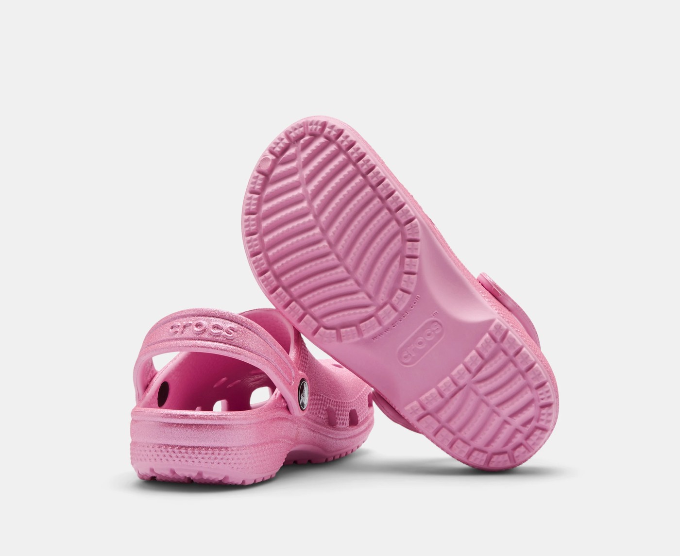 Crocs Kids Classic Glitter Clog - Pink 4 of 5