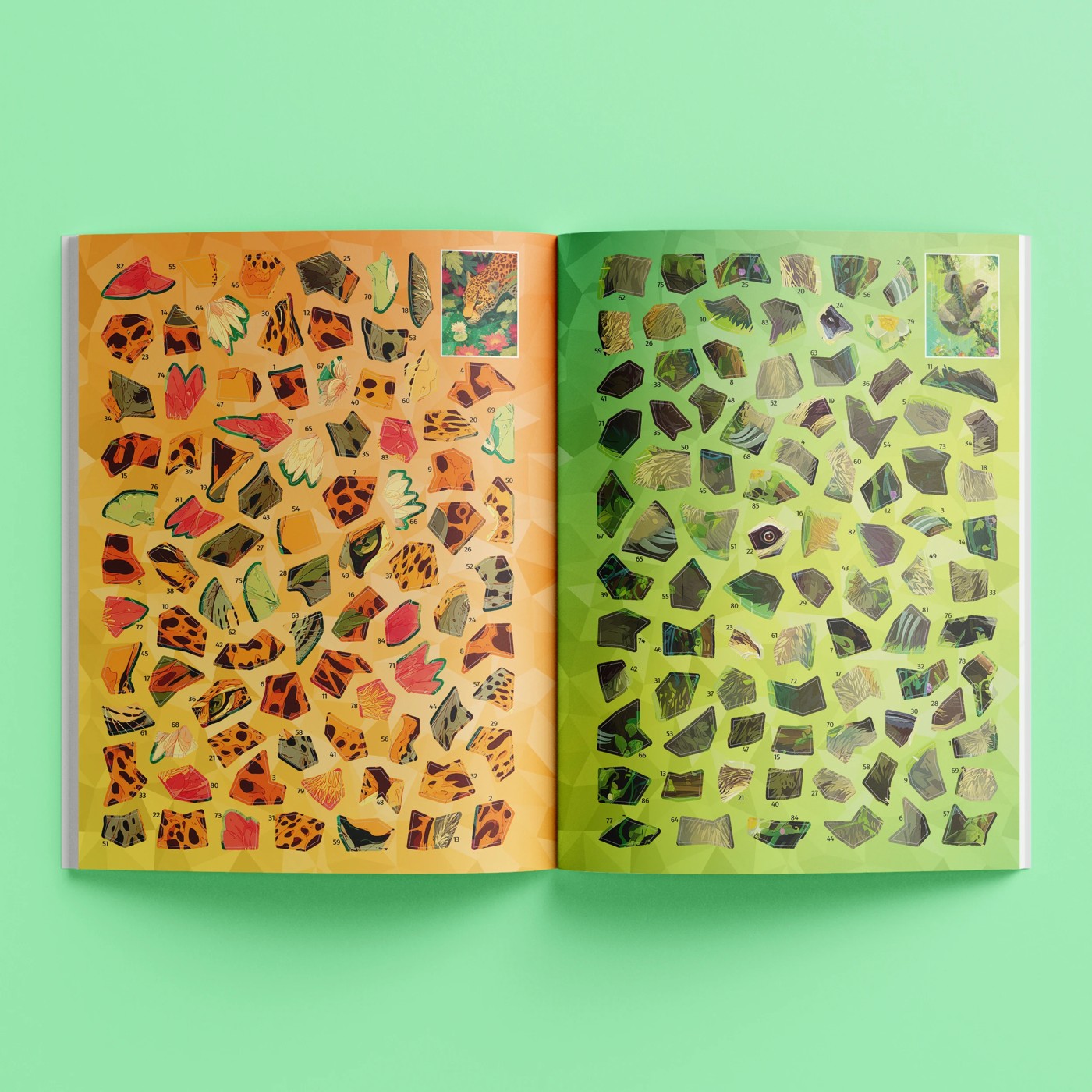 Art Maker Sticker Mosaics Tropical Jungle - Book 4 of 5
