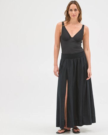 Resort Cut Out Maxi Skirt