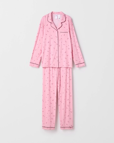 Bamboo Older Girls Button Through Pyjama Set