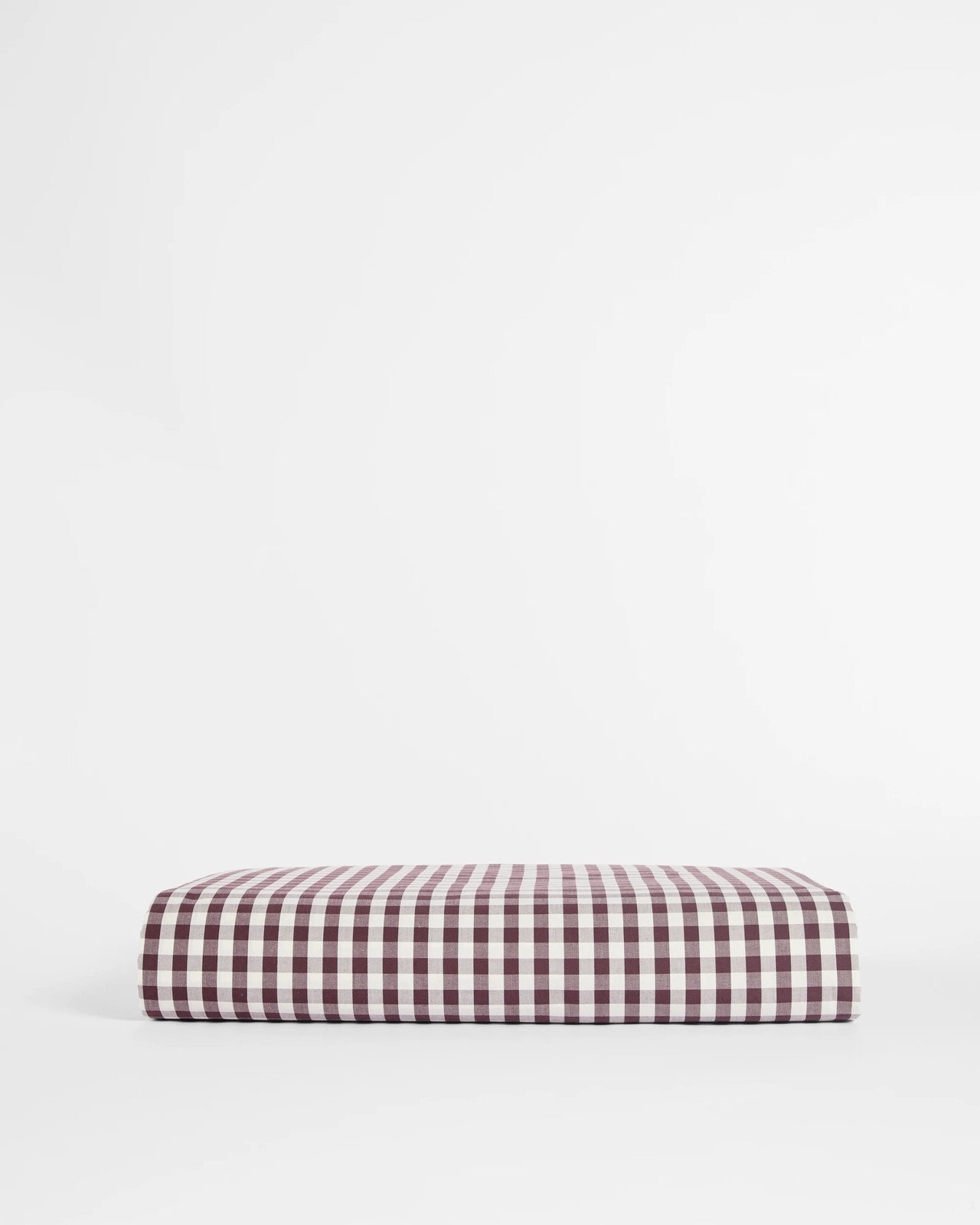 Gingham Australian Cotton Mix & Match Fitted Sheet - Chocolate 2 of 3