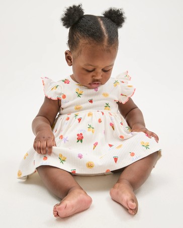 Baby Organic Cotton Bodysuit Dress