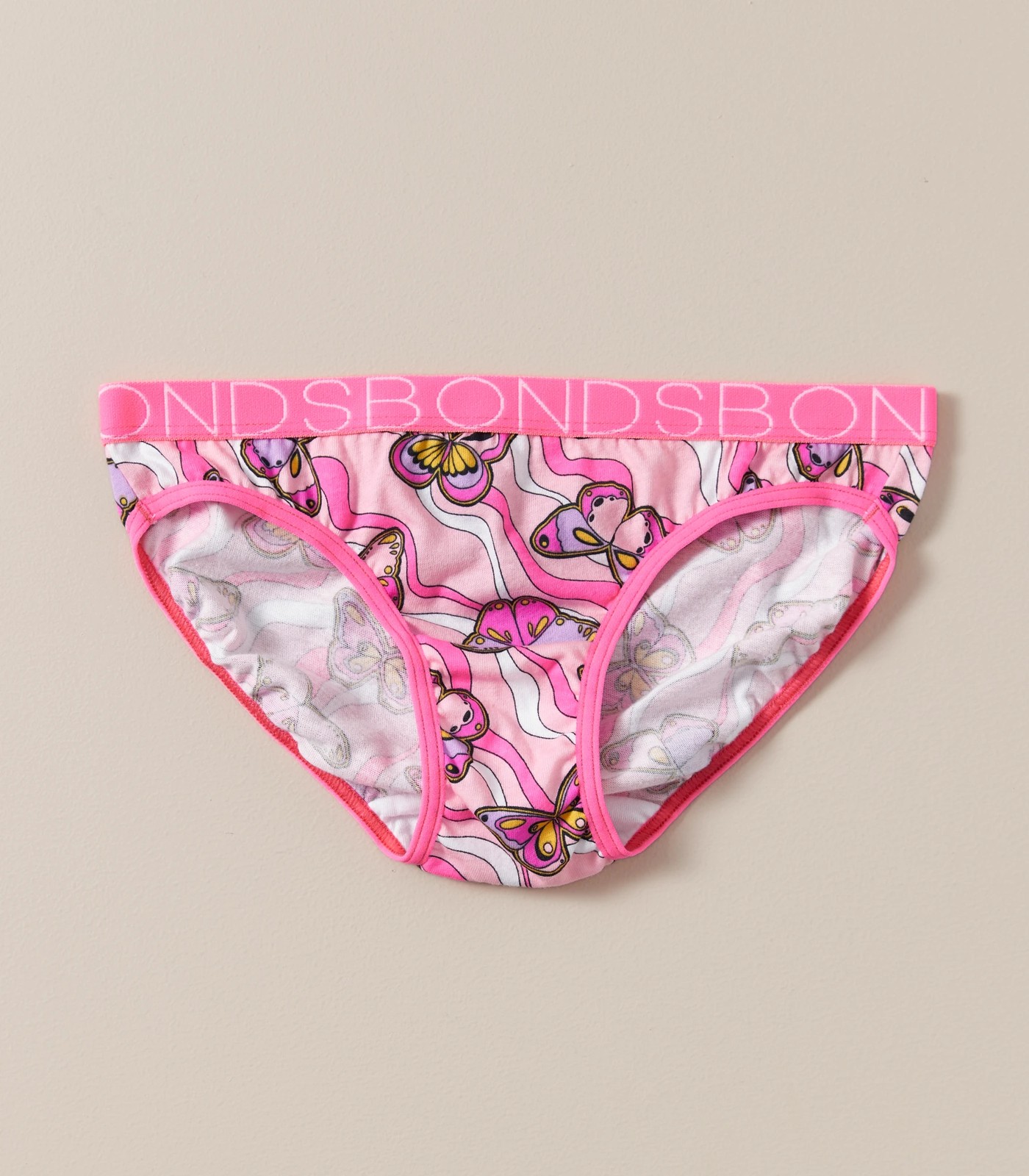 Bonds Girls' Bikini Briefs 4-Pack - Fly By Butterfly