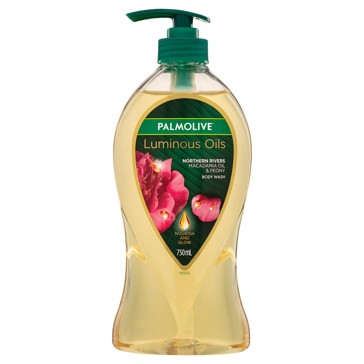 Palmolive Luminous Oils Body Wash 750ml - Northern Rivers Macadamia Oil and Peony