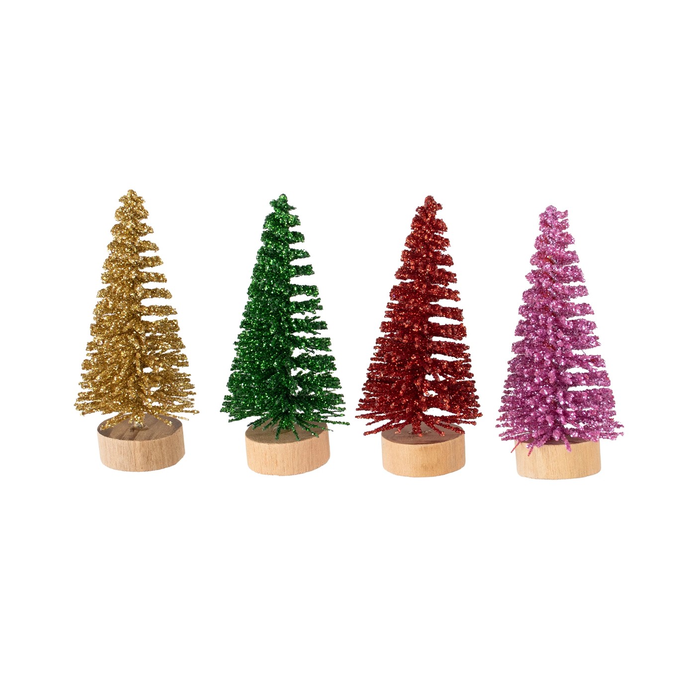Anko 16 Pack Christmas Craft Mini Trees - Assorted 4 of 6