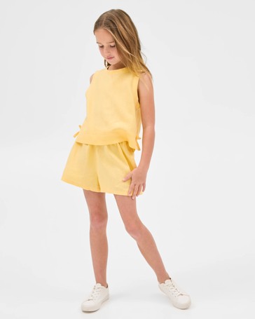 European Linen Shorts