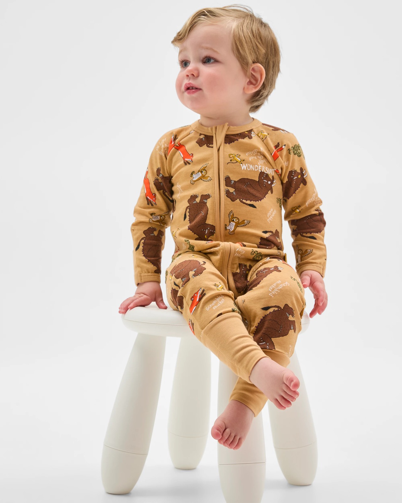 Bonds Baby Donaldson Collab Zippy Wondersuit Coverall  - The Gruffalo Gold 4 of 5