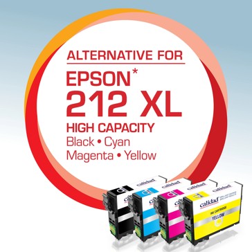 Calidad Epson 212 XL Ink Cartridges - 4 Pack