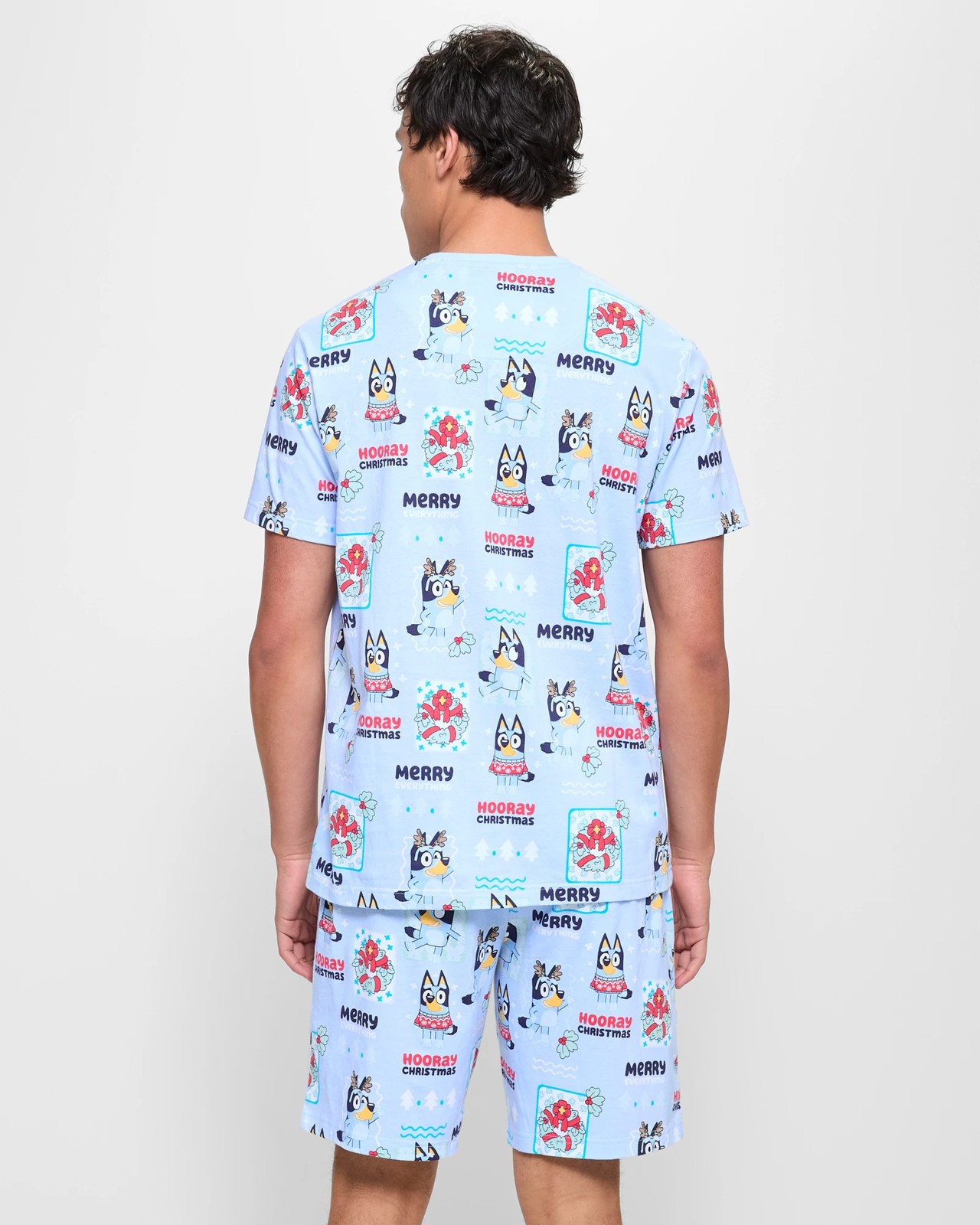 Family Matching Bluey Christmas Mens Cotton Pyjama Set Target Australia