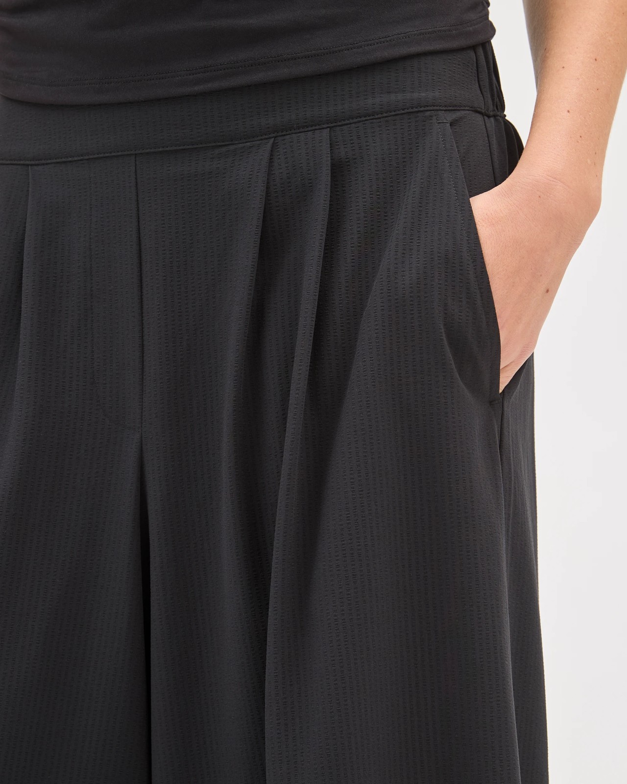 Jacquard Wide Leg Travel Culotte Pants 6 of 6