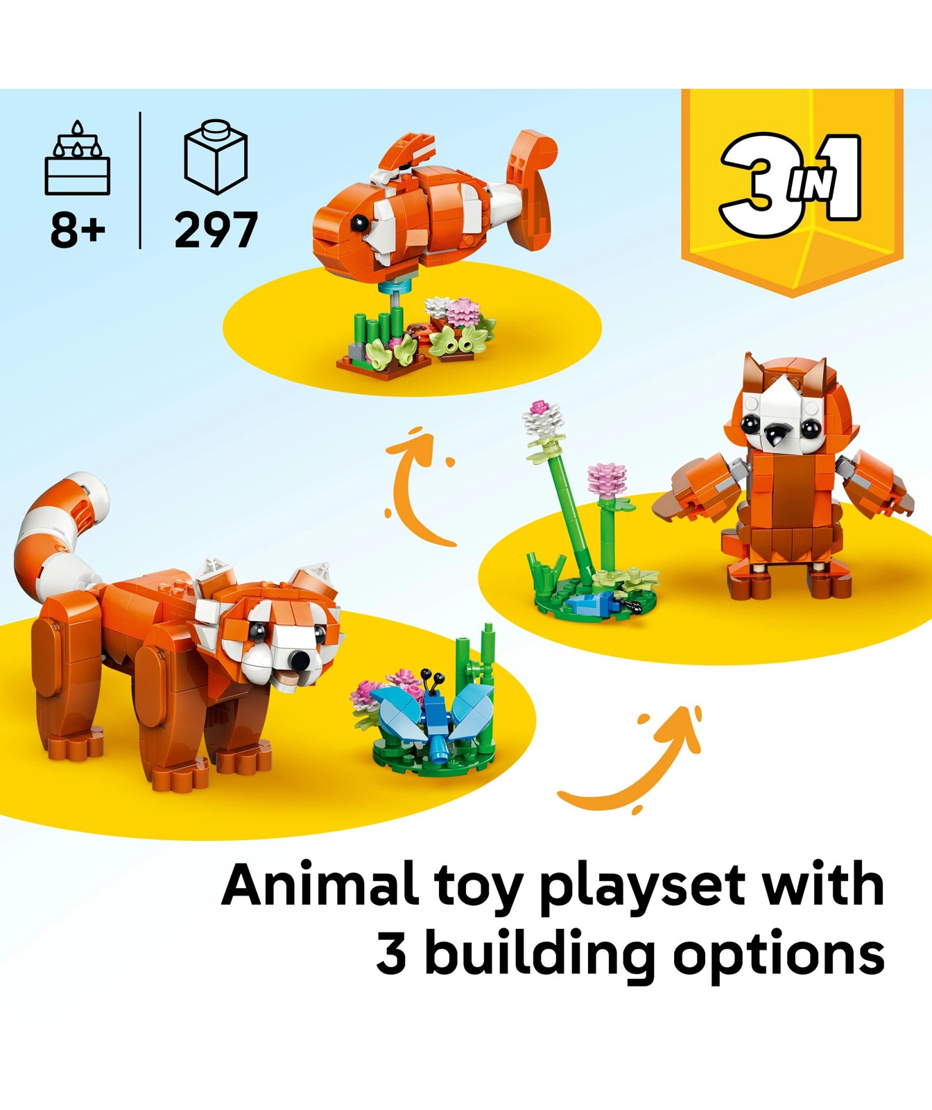 LEGO® Creator 3 in 1 Cute Animals: Red Panda 31394 2 of 5