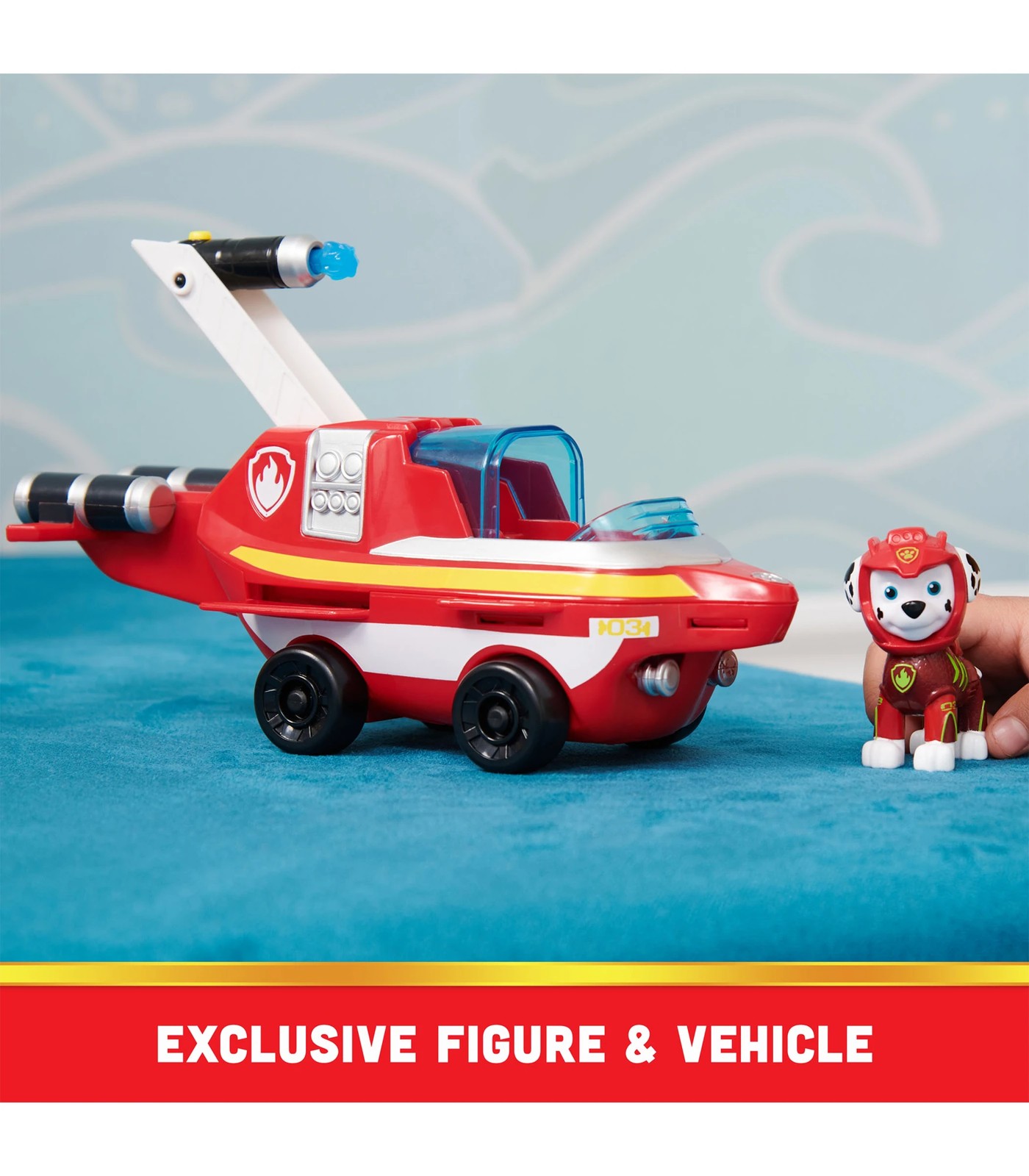 PAW Patrol Aqua Pups Marshall Transforming Dolphin Vehicle