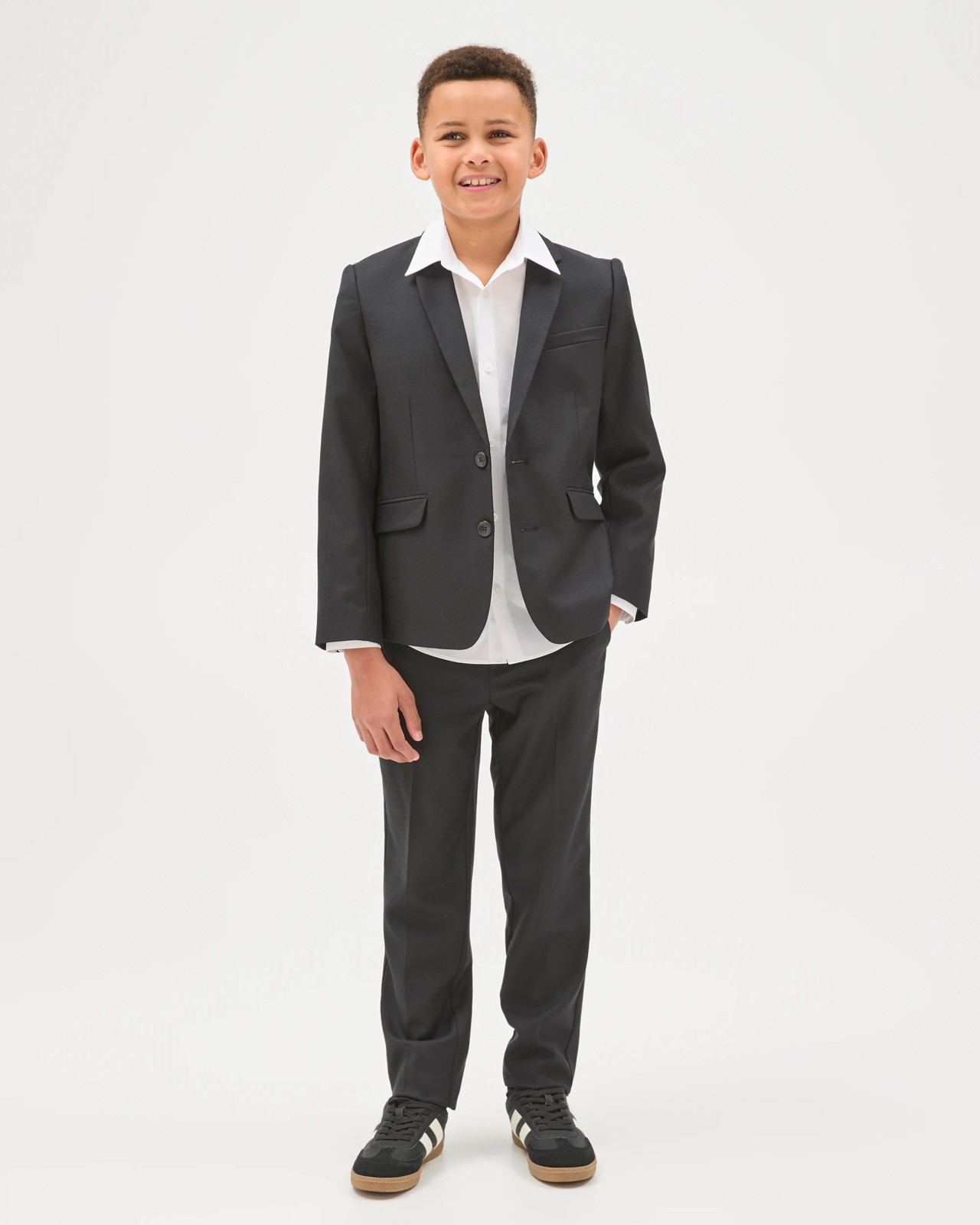 Boys Tailored Suiting Pants - Black 2 of 5