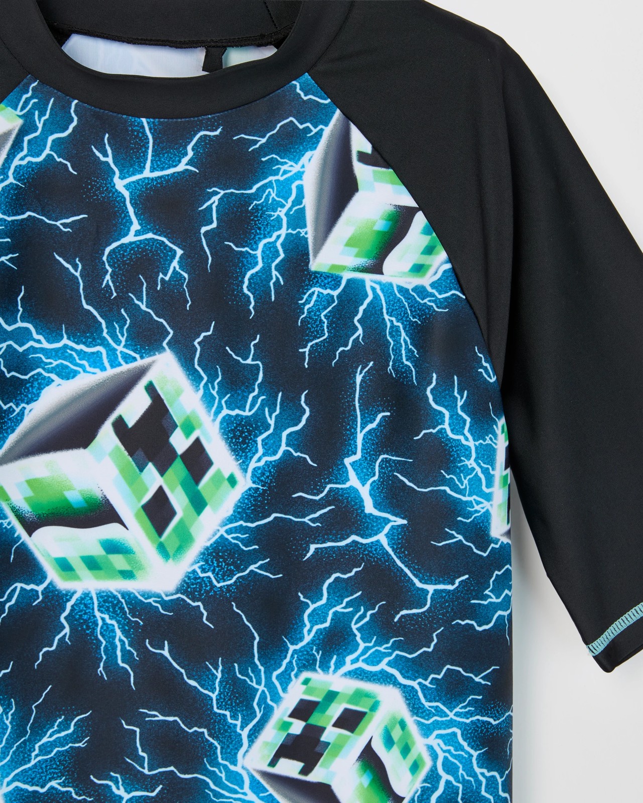 Minecraft Short Sleeve Swim Rashie 2 of 2