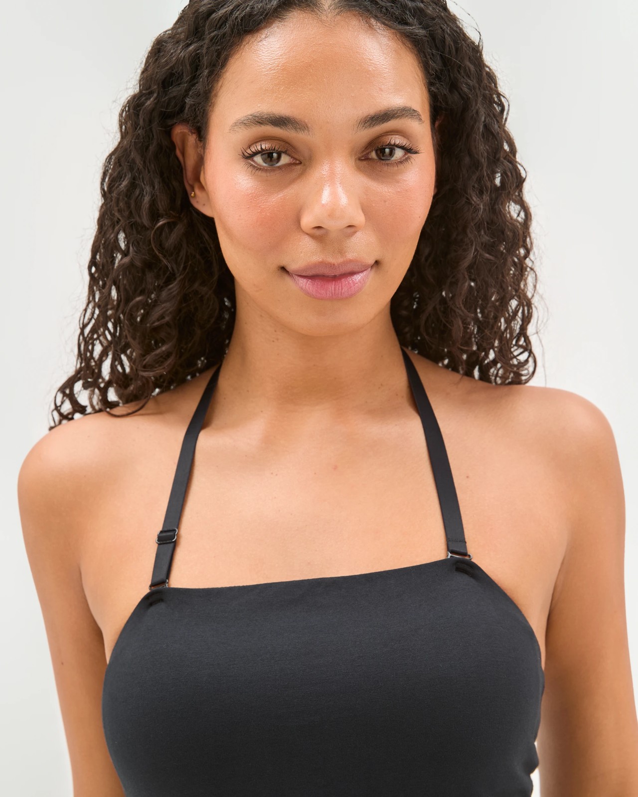 Luna Lace Australian Cotton Blend Shaping Multiway Vest - Black 5 of 6