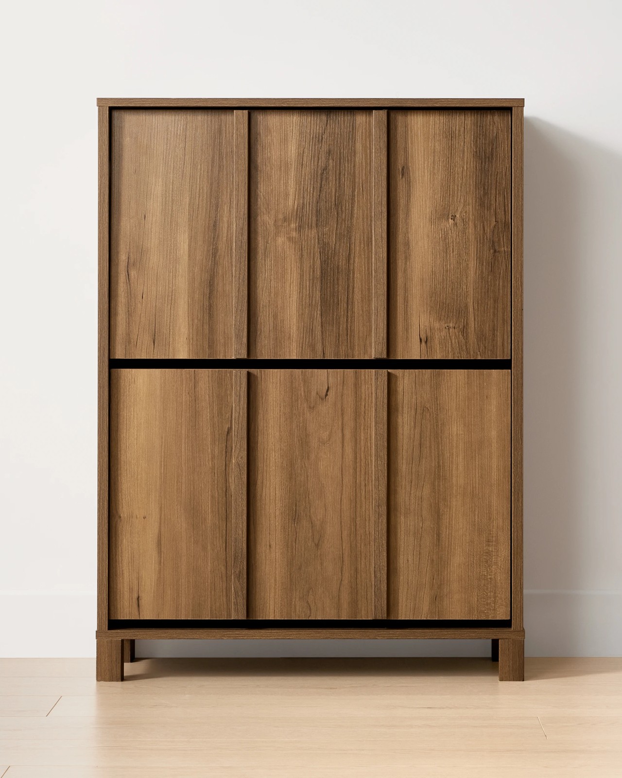 Anko Willow 2 Tier Shoe Cabinet - Walnut 2 of 6