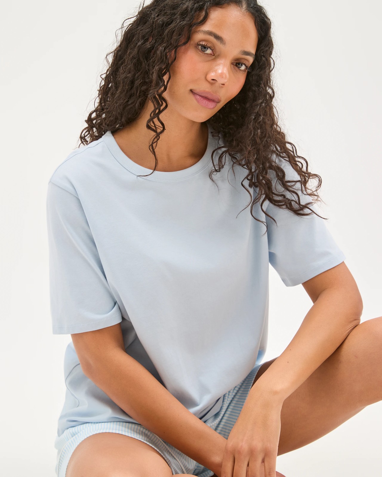 Australian Cotton Sleep Core T-Shirt - Skyway Blue 4 of 6