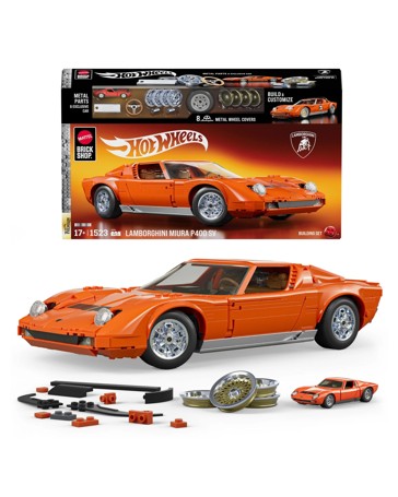 Hot Wheels ’71 Lamborghini Miura P400 SV Building Toy Kit