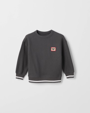 Australian Cotton Long Sleeve Oversized Waffle T-Shirt