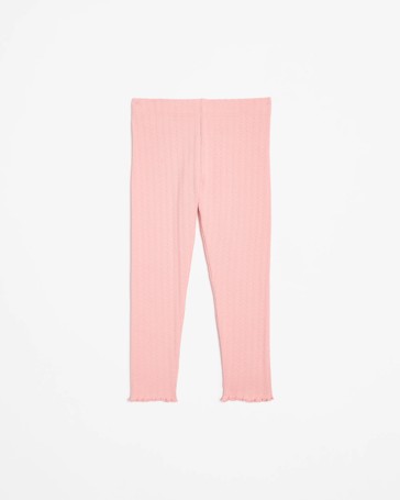 Australian Cotton Pointelle Rib Leggings