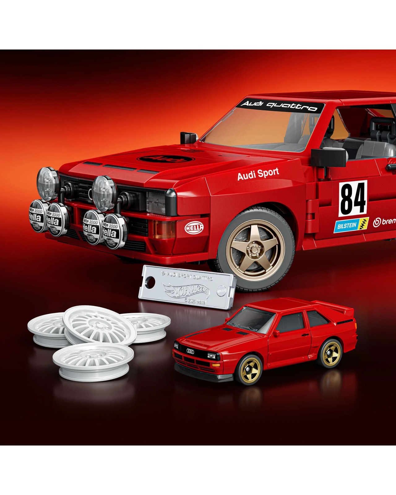 Hot Wheels '84 Audi Sport quattro Building Toy Kit 2 of 6