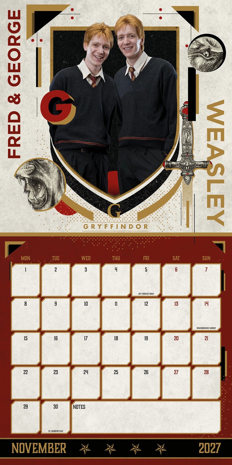 Harry Potter Official 2027 Calendar 3 of 3